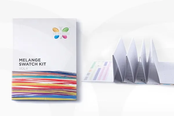 Fabric shade books for textile industry